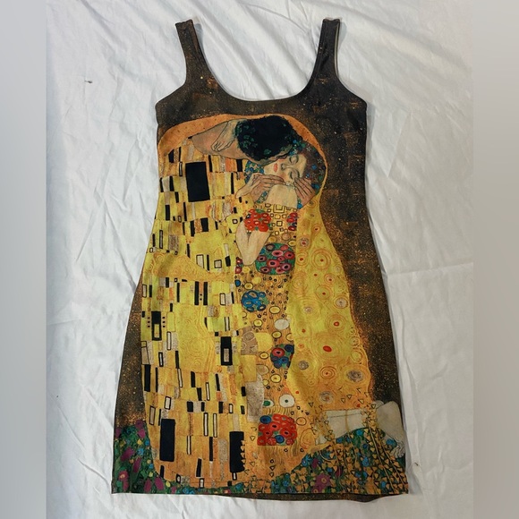 GUSTAV KLIMT DESIGN MINI DRESS - Picture 3 of 4